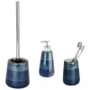 Wenko Bad-Accessoire-Set »Pottery Petrol«, Keramik, Petrolfarben 5