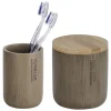 Wenko Bad-Accessoire-Set »Palo«, Bambus, Taupe 7