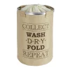 Wenko Wäschesammler, 68 L, Polyester/Polypropylen/Aluminium, Beige 7