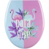 SANITOP-WINGENROTH WC-Sitz »Flamingo Paradis«, Duroplast, Oval, Mit Softclose-Funktion 5