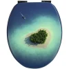 SANITOP-WINGENROTH WC-Sitz »Inselparadies«, Mit Holzkern, Oval, Mit Softclose-Funktion 5