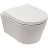 AquaSu® Wand-WC-Komplettset »citY«, Tiefspüler, Weiß, Mit Spülrand 5
