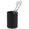 Wenko Zahnputzbecher »Diamond«, Polyresin, Schwarz/chromfarben 5