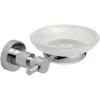 Tesa Seifenhalter »Loxx«, Metall/Glas, Metallfarben/weiß 5
