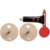 Tesa Klebeadapter, Metall, Braun/silberfarben 5
