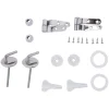 Sitzplatz® WC-Sitz-Befestigung, Metall, Silberfarben 5
