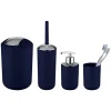 Wenko Bad-Accessoire-Set, Thermoplastischer Kunststoff (TPE), Dunkelblau 5