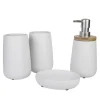 Axentia Bad-Accessoire-Set »Bonja«, Keramik, Weiß 5