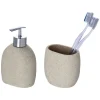 Wenko Bad-Accessoire-Set »Puro«, Polyresin, Beige 5