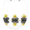 Wenko WC-Sitz »Stones With Flowers«, Duroplast, Oval, Mit Softclose-Funktion 7