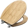 CORNAT WC-Sitz »LIGNA«, Echtholz, Oval, Mit Softclose-Funktion 7