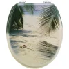 CORNAT WC-Sitz »PALMEN AM STRAND«, MDF, D-Form 5