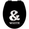 SANITOP-WINGENROTH WC-Sitz »Black Humor«, Mit Holzkern, Oval, Mit Softclose-Funktion 5