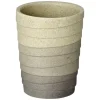 Wenko Zahnputzbecher, Polyresin, Grau/beige, Rund 7